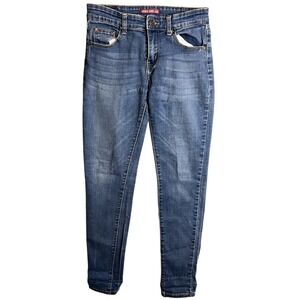 April Girl Jeans Women's Size 7 Blue Denim Skinny Fit Medium Wash Inseam 27‎